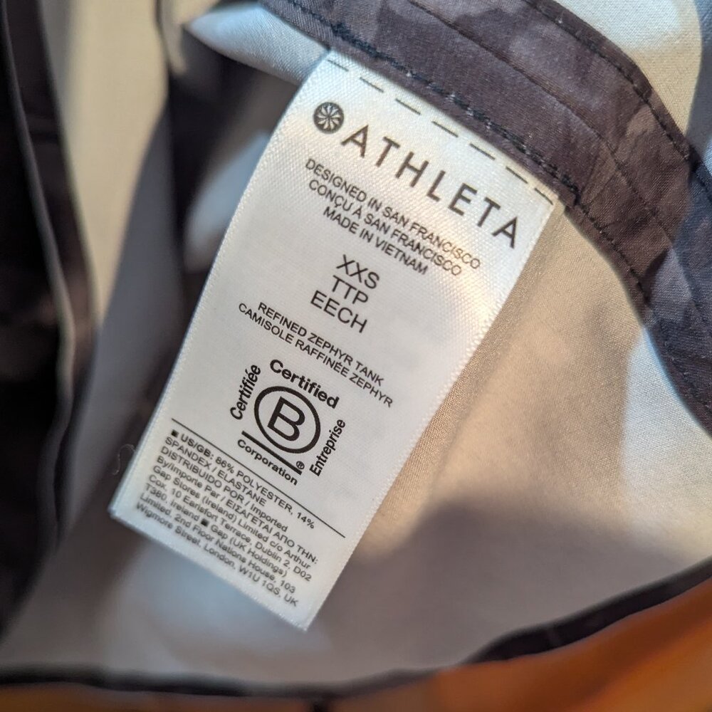 Athleta Lumen Zephyr Refined Tank Top Size XXS - Picture 6 of 6